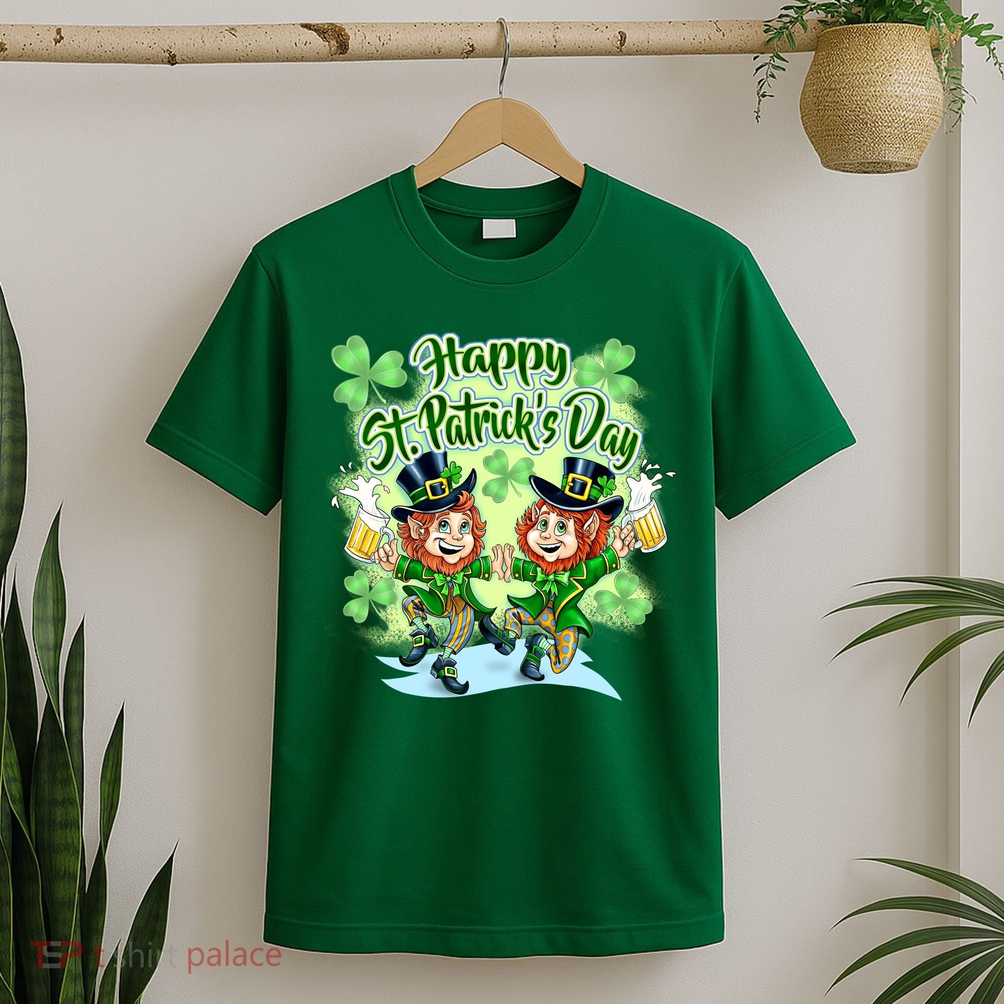 Dancing Happy St. Patrick's Day Leprechauns T-Shirt