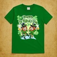 Dancing Happy St. Patrick's Day Leprechauns T-Shirt thumb 5