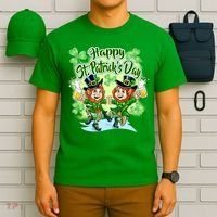 Dancing Happy St. Patrick's Day Leprechauns T-Shirt thumb 6