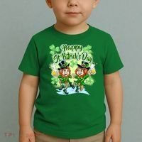 Dancing Happy St. Patrick's Day Leprechauns Toddler T-Shirt thumb 2