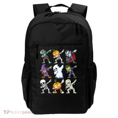 Dabbing Halloween Skeleton Zombie Scary Pumpkin Mummy Backpack