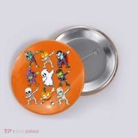 Dabbing Halloween Skeleton Zombie Scary Pumpkin Mummy Button thumb 0