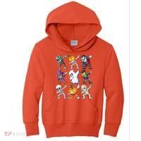 Dabbing Halloween Skeleton Zombie Scary Pumpkin Mummy Kids Hoodie thumb 0