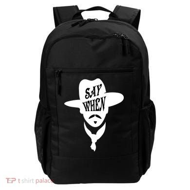 Doc Holliday Say When Backpack
