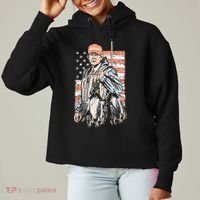 Duck Hunting Trump Camo Hello Hunting Season Ladies Heavyweight Boxy Pullover Hoodie thumb 0