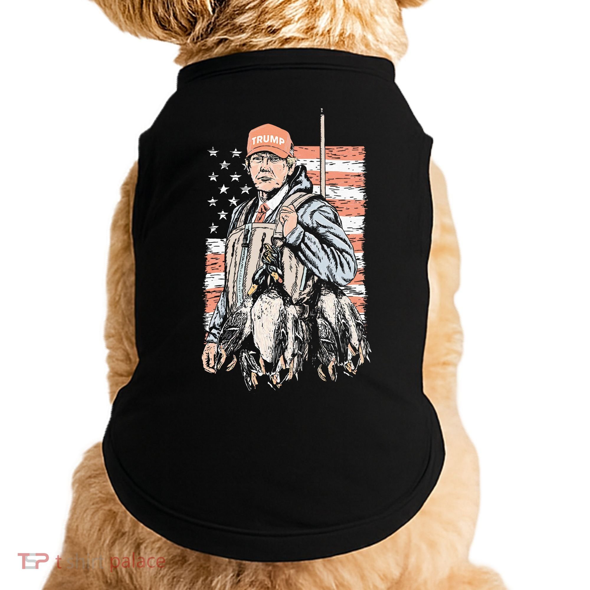 Duck Hunting Trump Camo Hello Hunting Season Doggie Tank