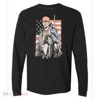 Duck Hunting Trump Camo Hello Hunting Season Comfort Colors Heavyweight Long Sleeve T-Shirt thumb 0