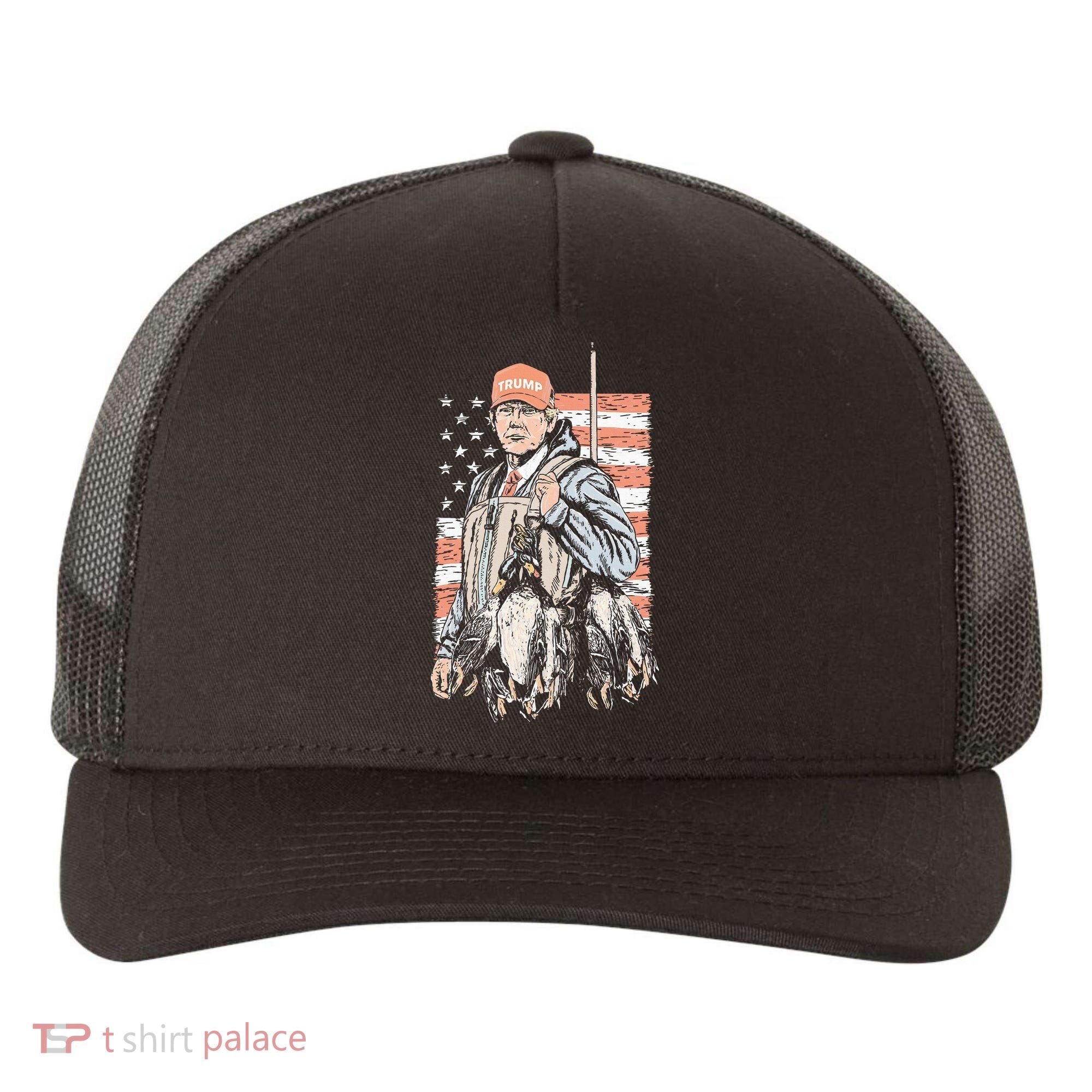 Duck Hunting Trump Camo Hello Hunting Season Yupoong Adult 5-Panel Trucker Hat