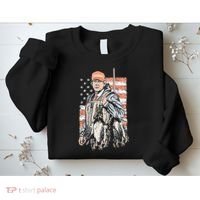 Duck Hunting Trump Camo Hello Hunting Season Sweatshirt thumb 2