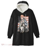 Duck Hunting Trump Camo Hello Hunting Season Hooded Wearable Blanket thumb 0