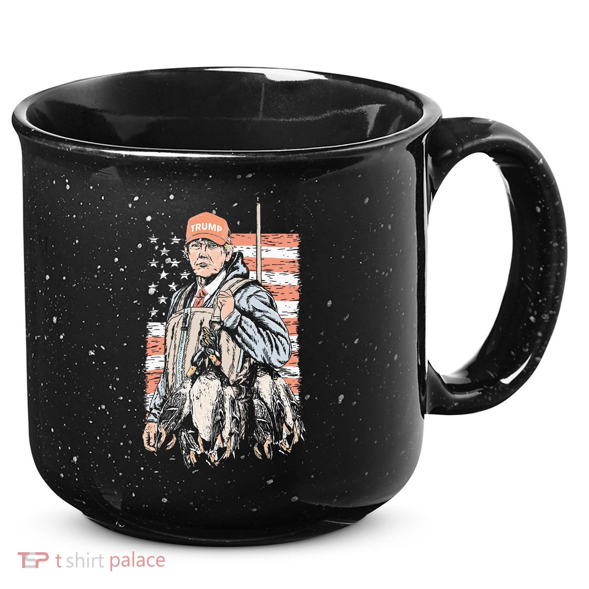 Duck Hunting Trump Camo Hello Hunting Season 15oz Campfire Ceramic Mug