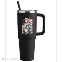 Duck Hunting Trump Camo Hello Hunting Season 40oz Vacuum Insulated Stainless Steel Travel Tumbler thumb 0