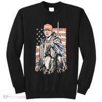 Duck Hunting Trump Camo Hello Hunting Season Tall Sweatshirt thumb 0