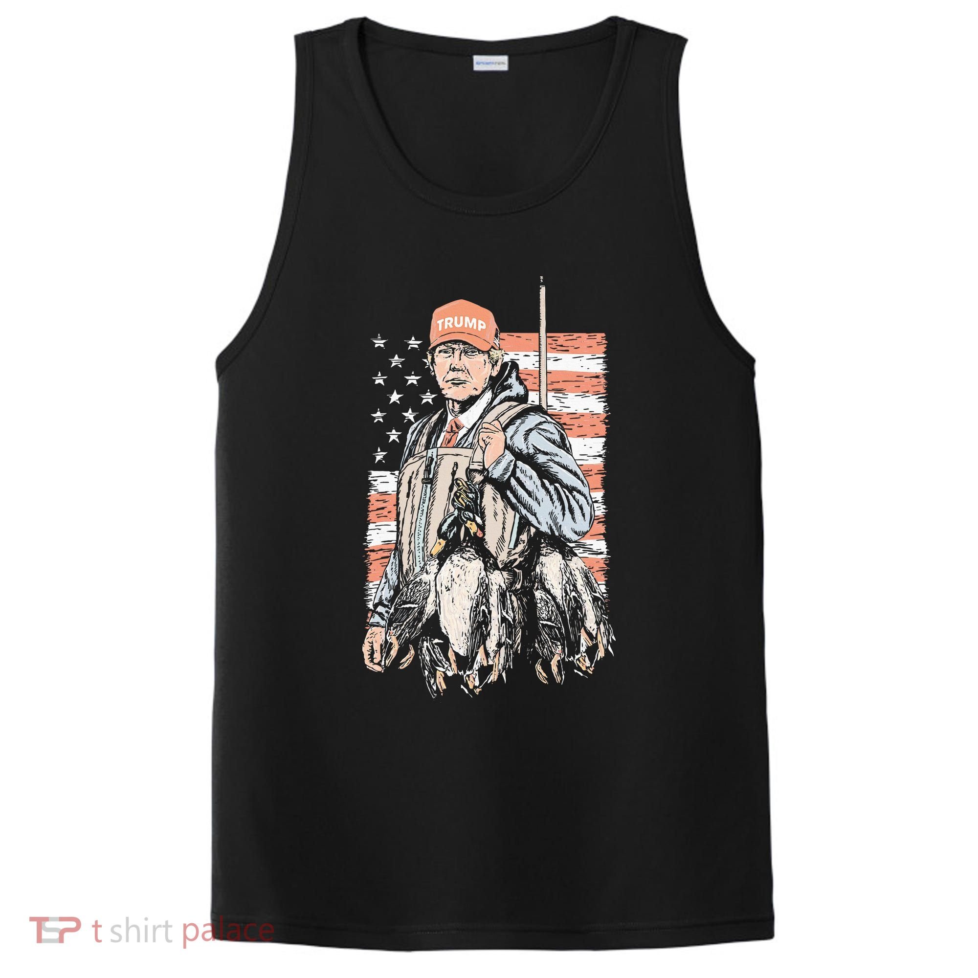 Duck Hunting Trump Camo Hello Hunting Season PosiCharge Competitor Tank