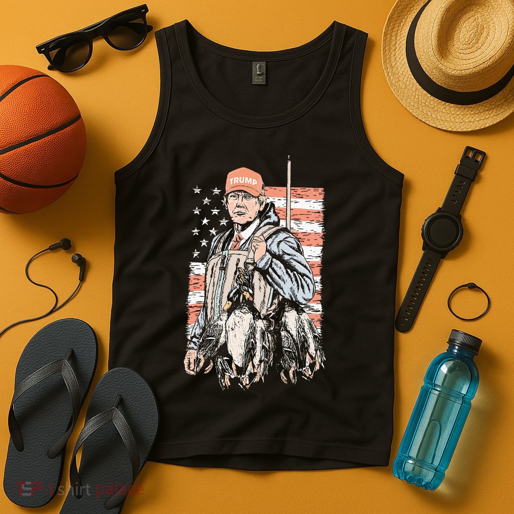 Duck Hunting Trump Camo Hello Hunting Season Tank Top