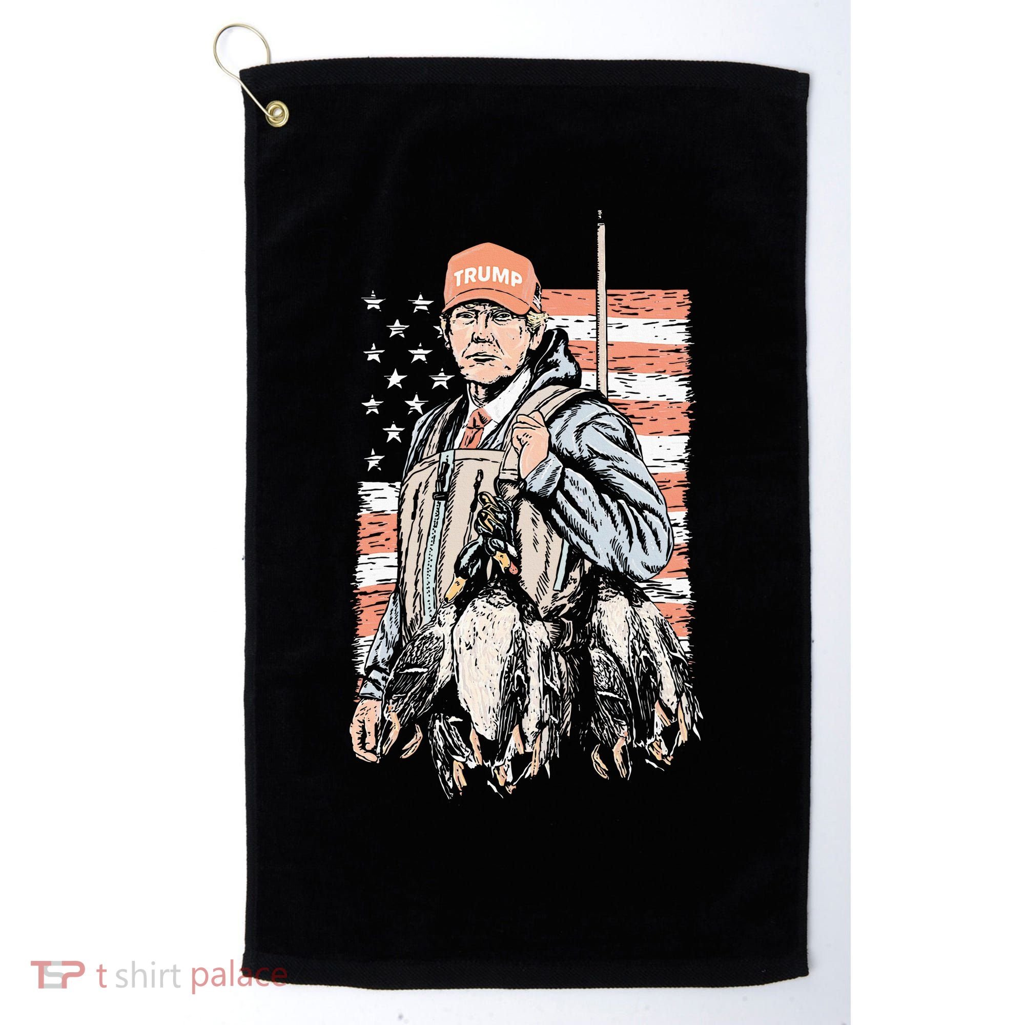 Duck Hunting Trump Camo Hello Hunting Season Golf Towel