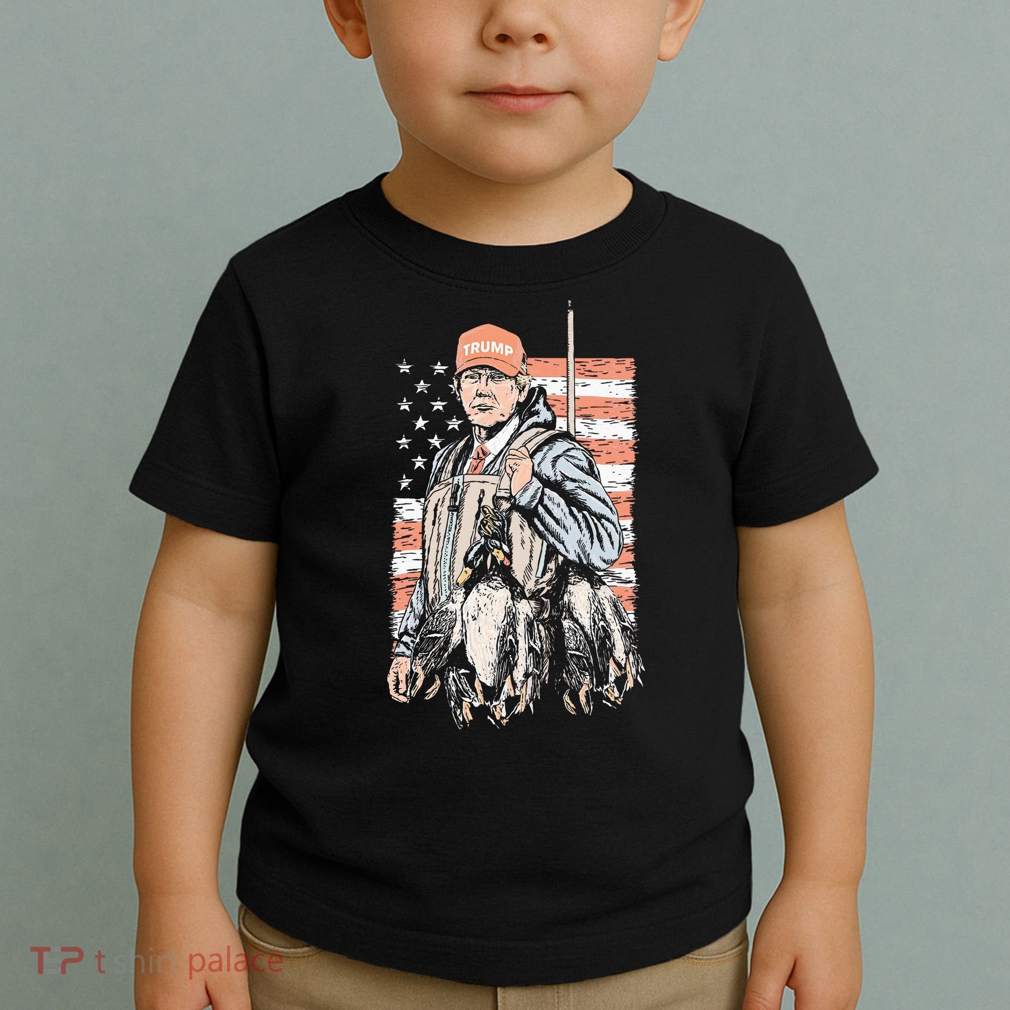Duck Hunting Trump Camo Hello Hunting Season Toddler T-Shirt