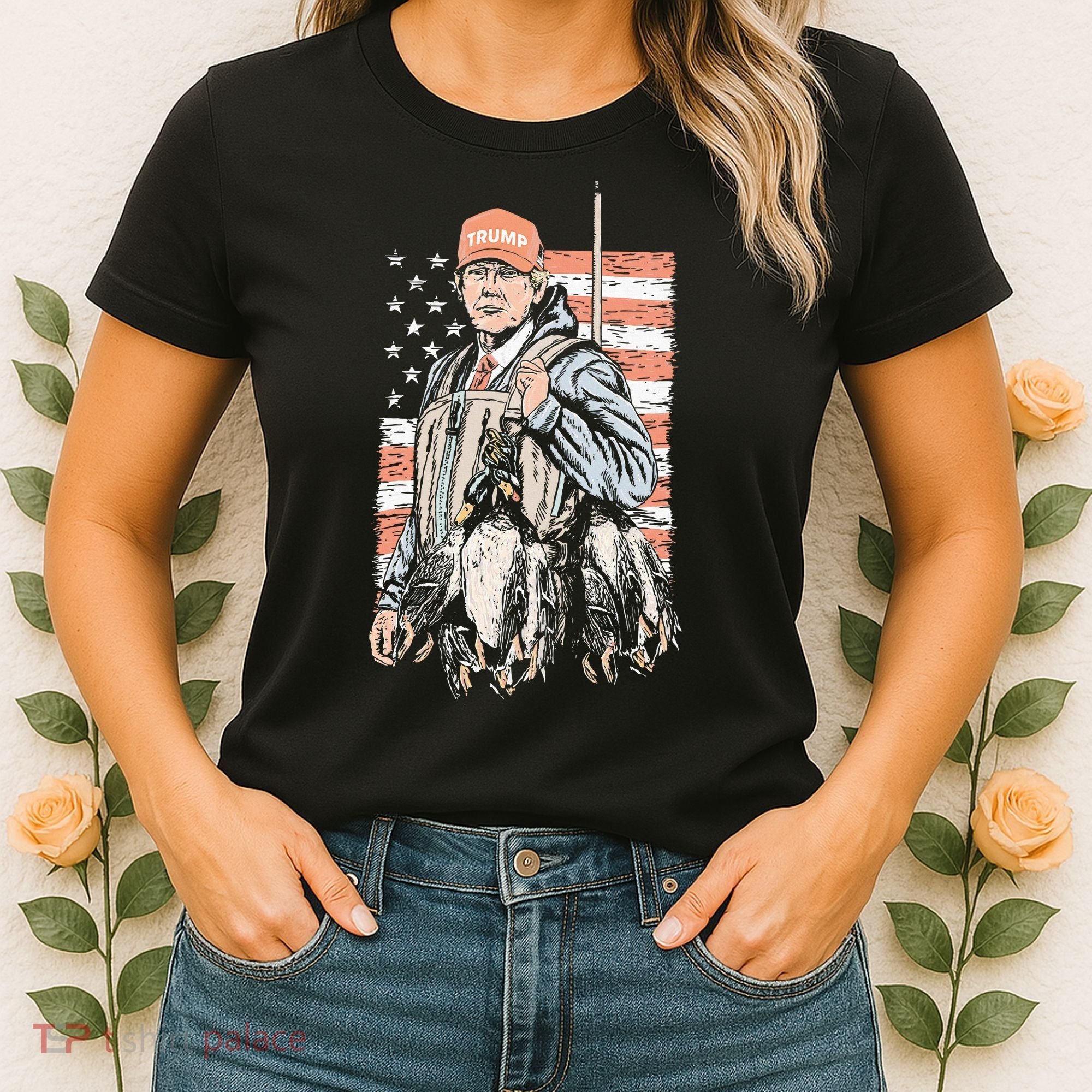 Duck Hunting Trump Camo Hello Hunting Season Women's T-Shirt
