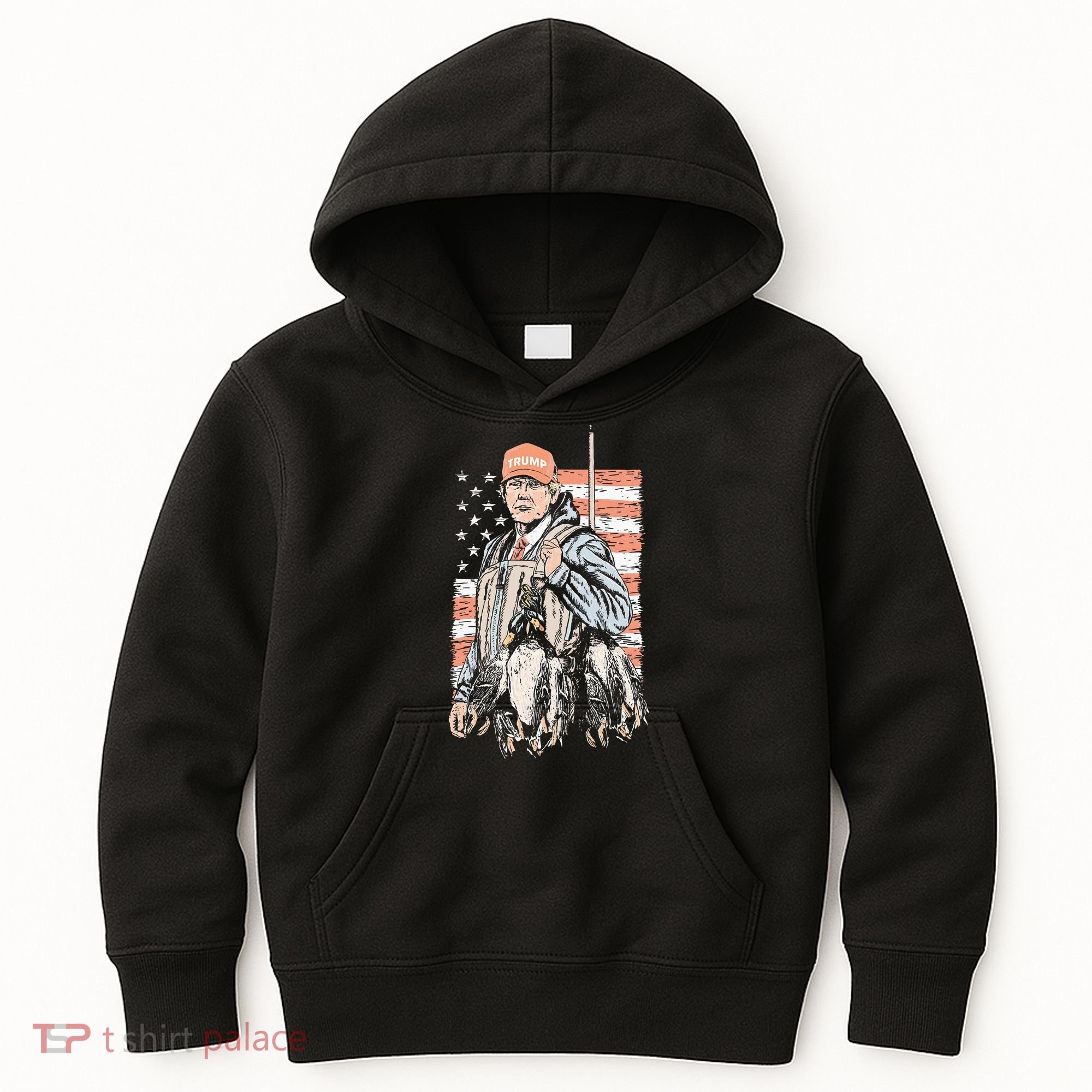 Duck Hunting Trump Camo Hello Hunting Season Kids Hoodie