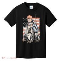Duck Hunting Trump Camo Hello Hunting Season Kids T-Shirt thumb 0