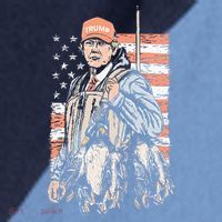 Duck Hunting Trump Camo Hello Hunting Season Raglan Baseball Sleeve Shirt thumb 2