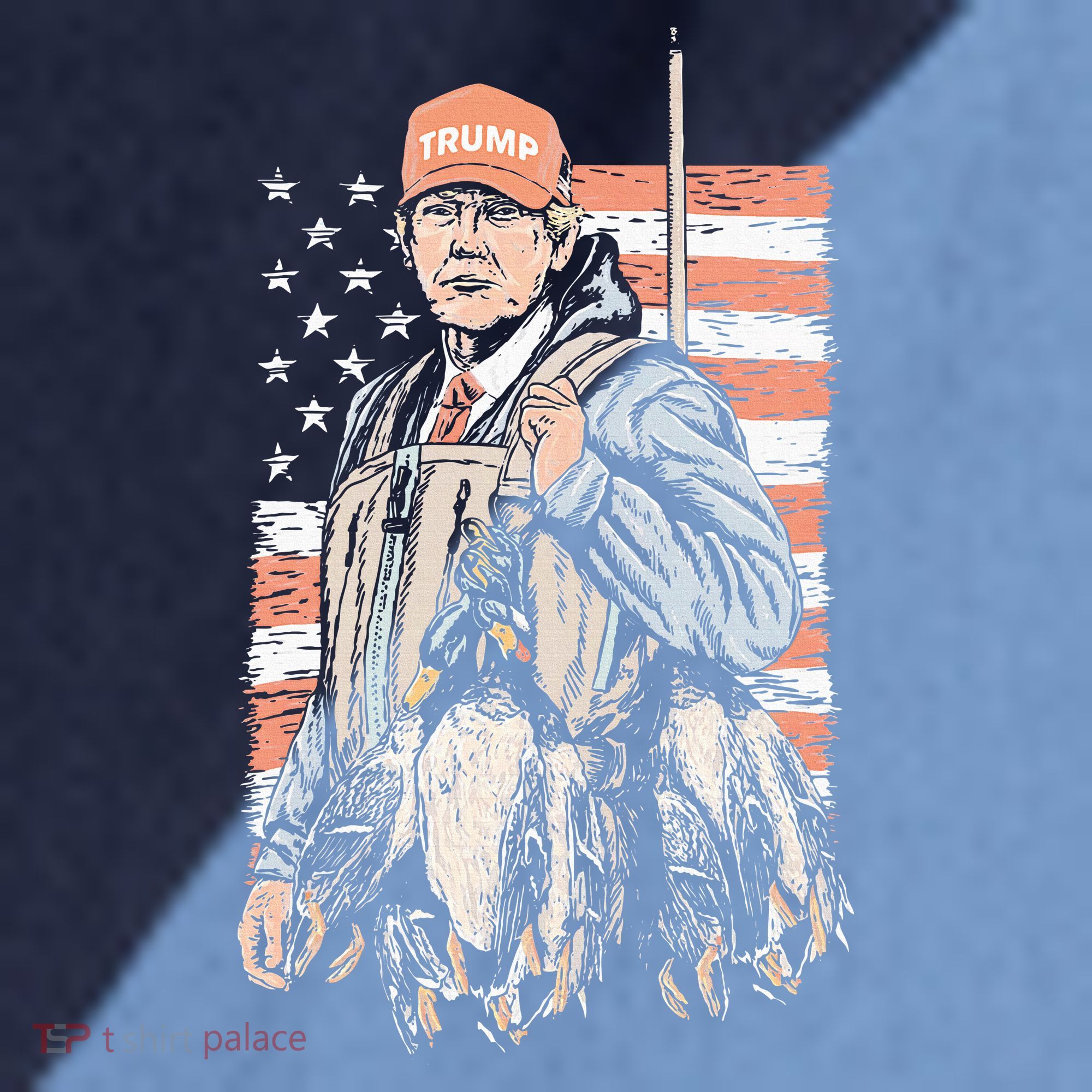Duck Hunting Trump Camo Hello Hunting Season Raglan Baseball Sleeve Shirt