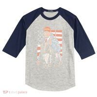 Duck Hunting Trump Camo Hello Hunting Season Kids Colorblock Raglan Jersey thumb 0