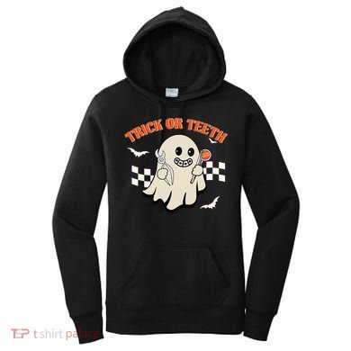Dentist Halloween Trick Or Teeth Dental Assistant Hygienist Gift Women's Hoodie