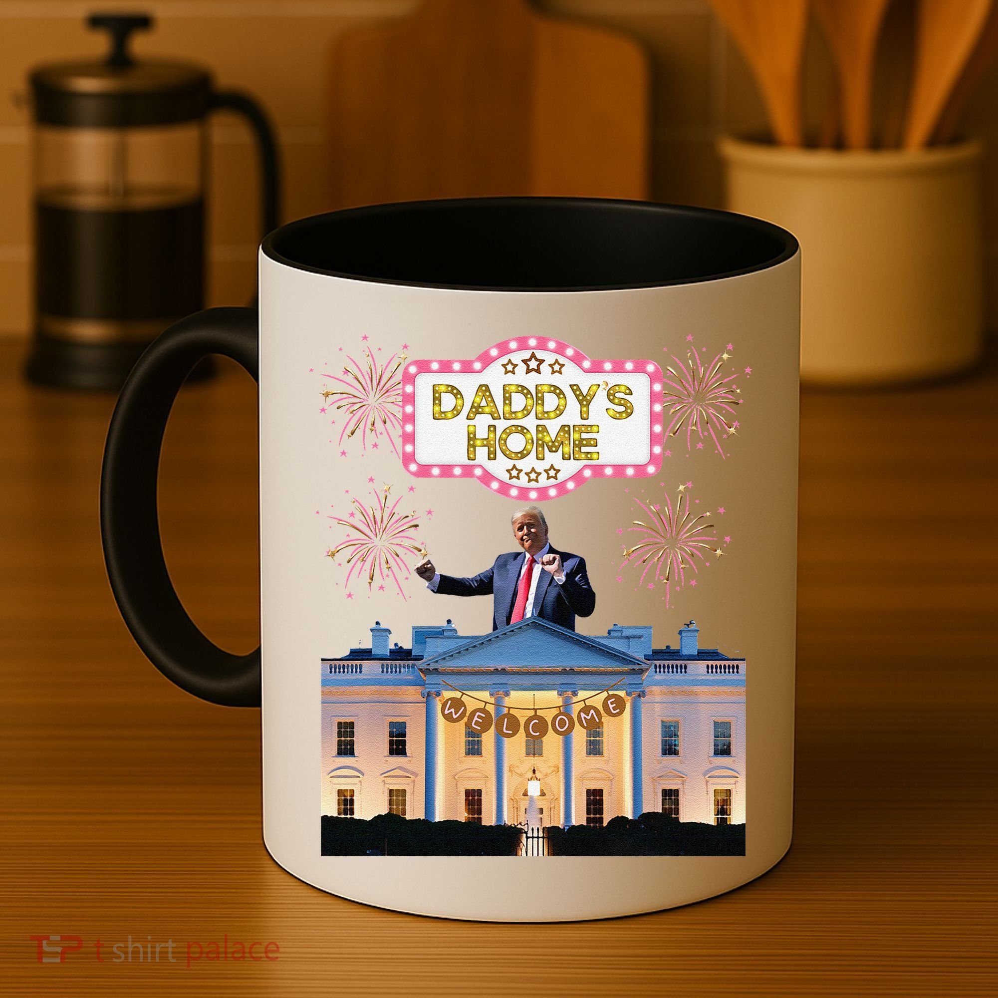 DaddyS Home Trump Dancing Celebrate Winner Maga Sequel Coffee Mug
