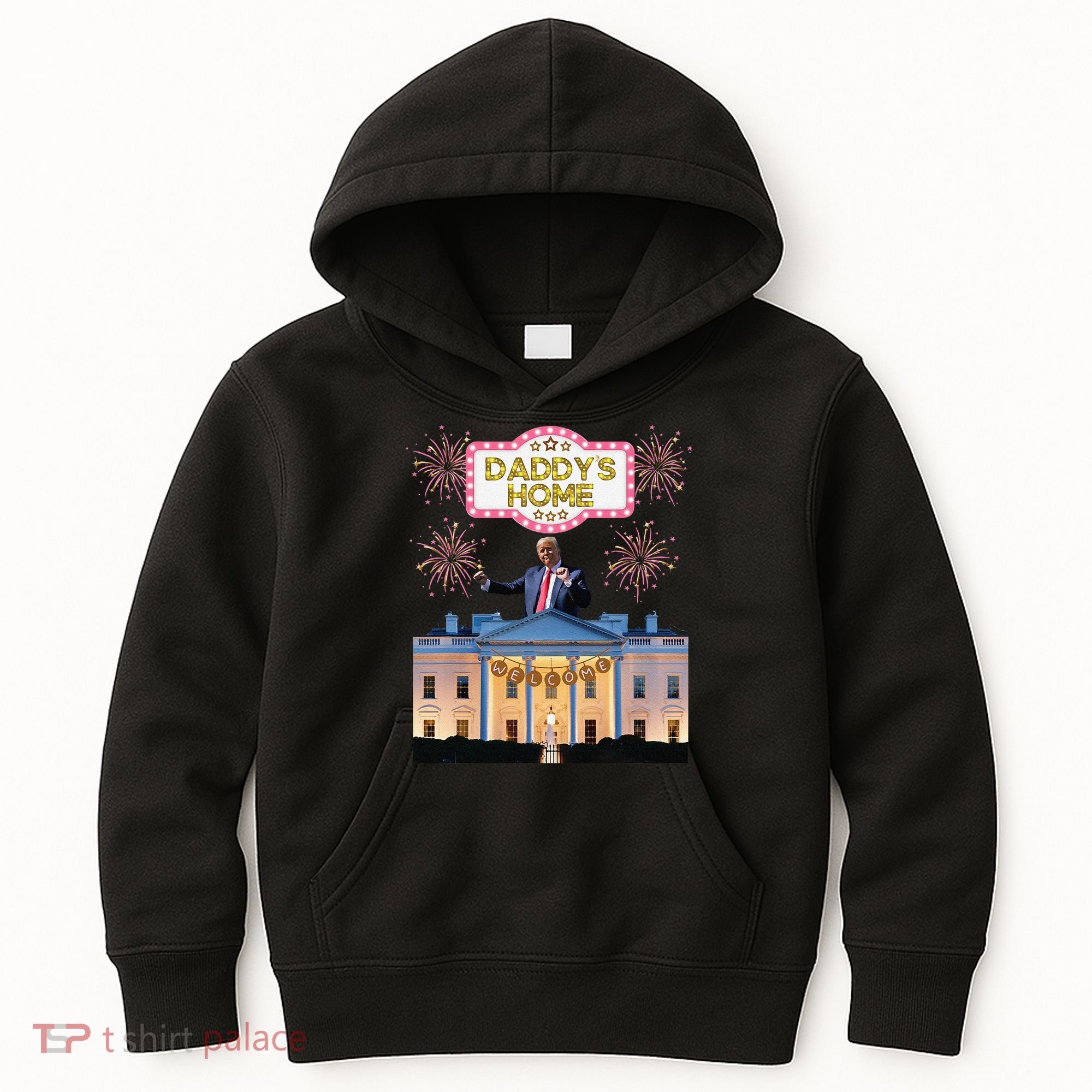 DaddyS Home Trump Dancing Celebrate Winner Maga Sequel Kids Hoodie