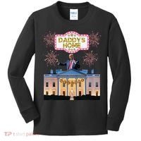 DaddyS Home Trump Dancing Celebrate Winner Maga Sequel Kids Long Sleeve Shirt thumb 0