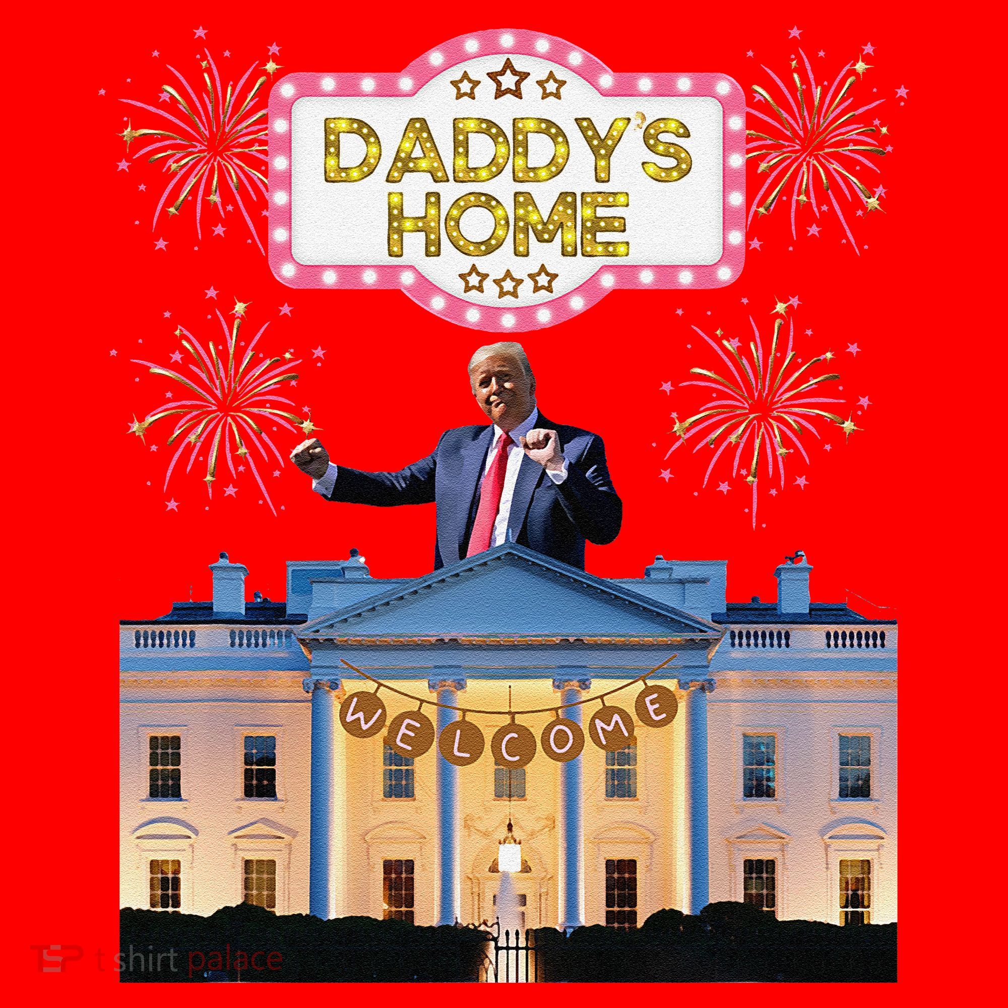 DaddyS Home Trump Dancing Celebrate Winner Maga Sequel Santa Hat