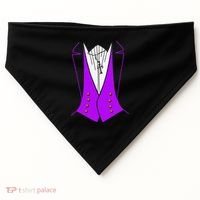 Dracula Halloween Tuxedo Costume Funny Party USA-Made Doggie Bandana thumb 0