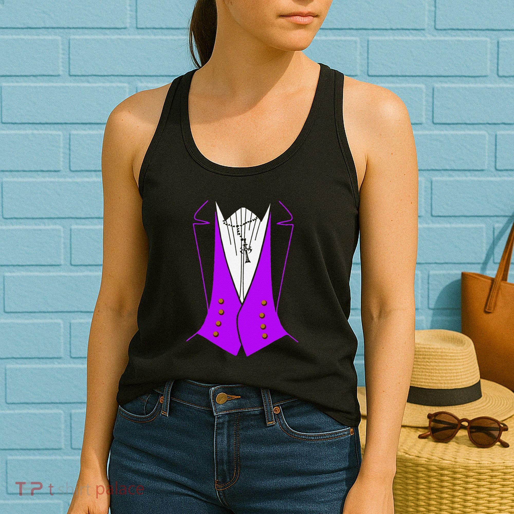 Dracula Halloween Tuxedo Costume Funny Party Women's Tank Top