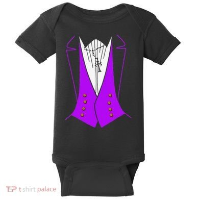 Dracula Halloween Tuxedo Costume Funny Party Baby Bodysuit