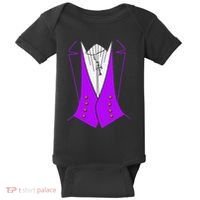 Dracula Halloween Tuxedo Costume Funny Party Baby Bodysuit thumb 0