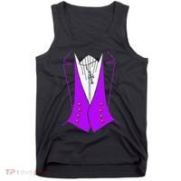 Dracula Halloween Tuxedo Costume Funny Party Tank Top thumb 0