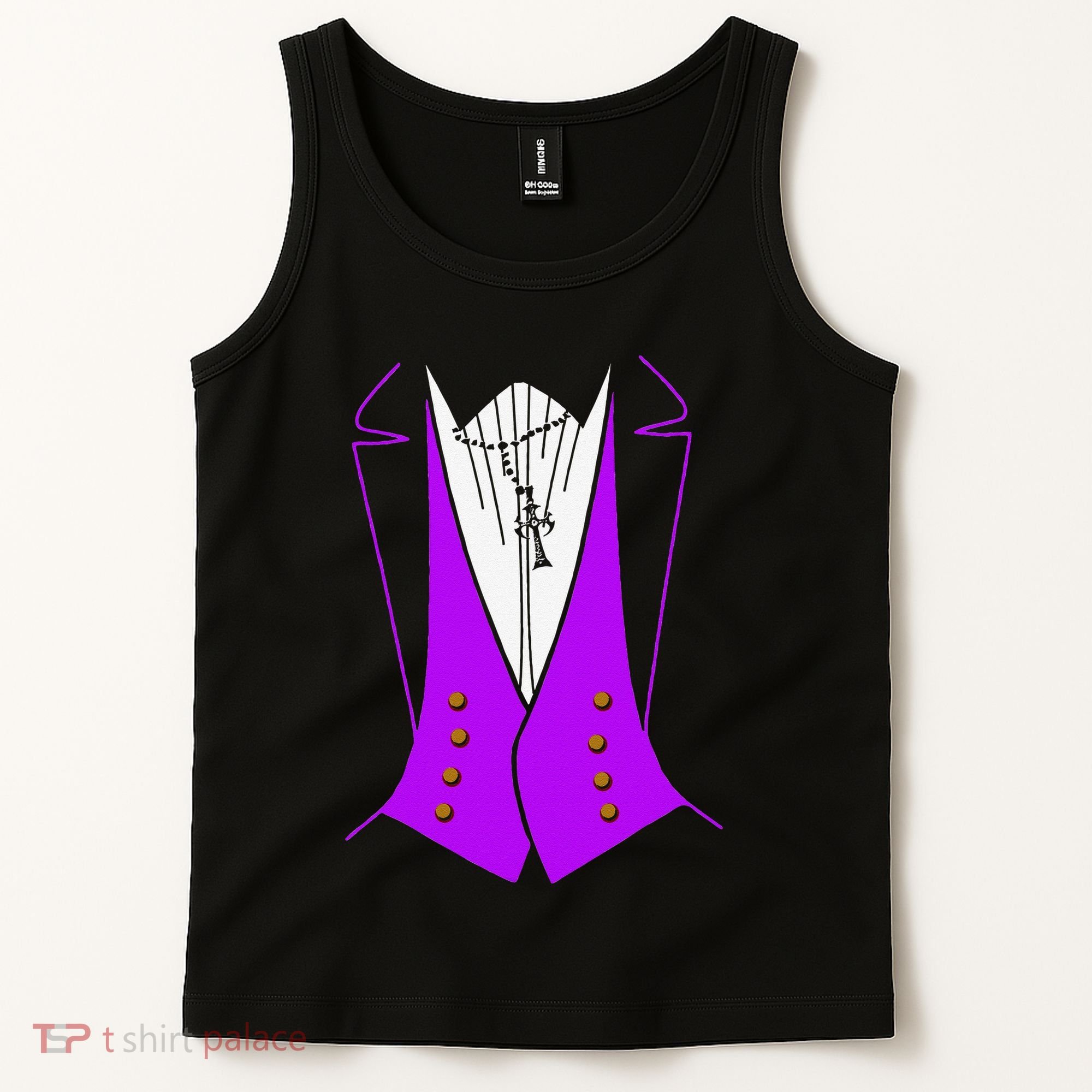 Dracula Halloween Tuxedo Costume Funny Party Tank Top