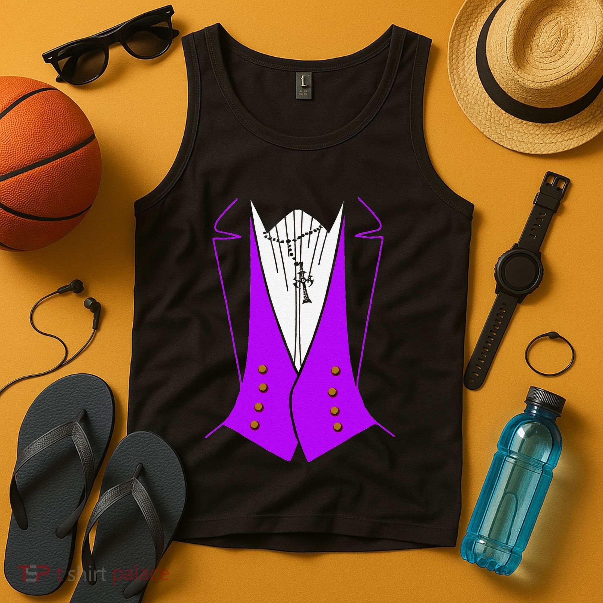 Dracula Halloween Tuxedo Costume Funny Party Tank Top