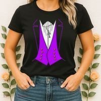 Dracula Halloween Tuxedo Costume Funny Party Women's T-Shirt thumb 2