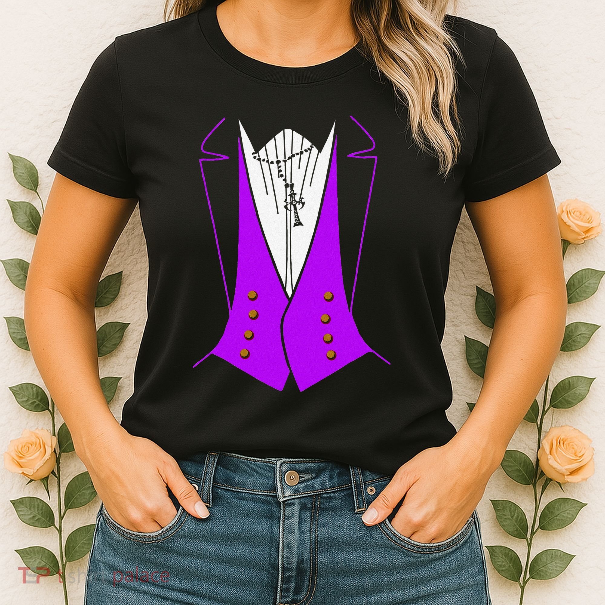 Dracula Halloween Tuxedo Costume Funny Party Women's T-Shirt