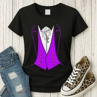 Dracula Halloween Tuxedo Costume Funny Party Women's T-Shirt thumb 3