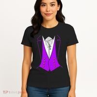 Dracula Halloween Tuxedo Costume Funny Party Women's T-Shirt thumb 4