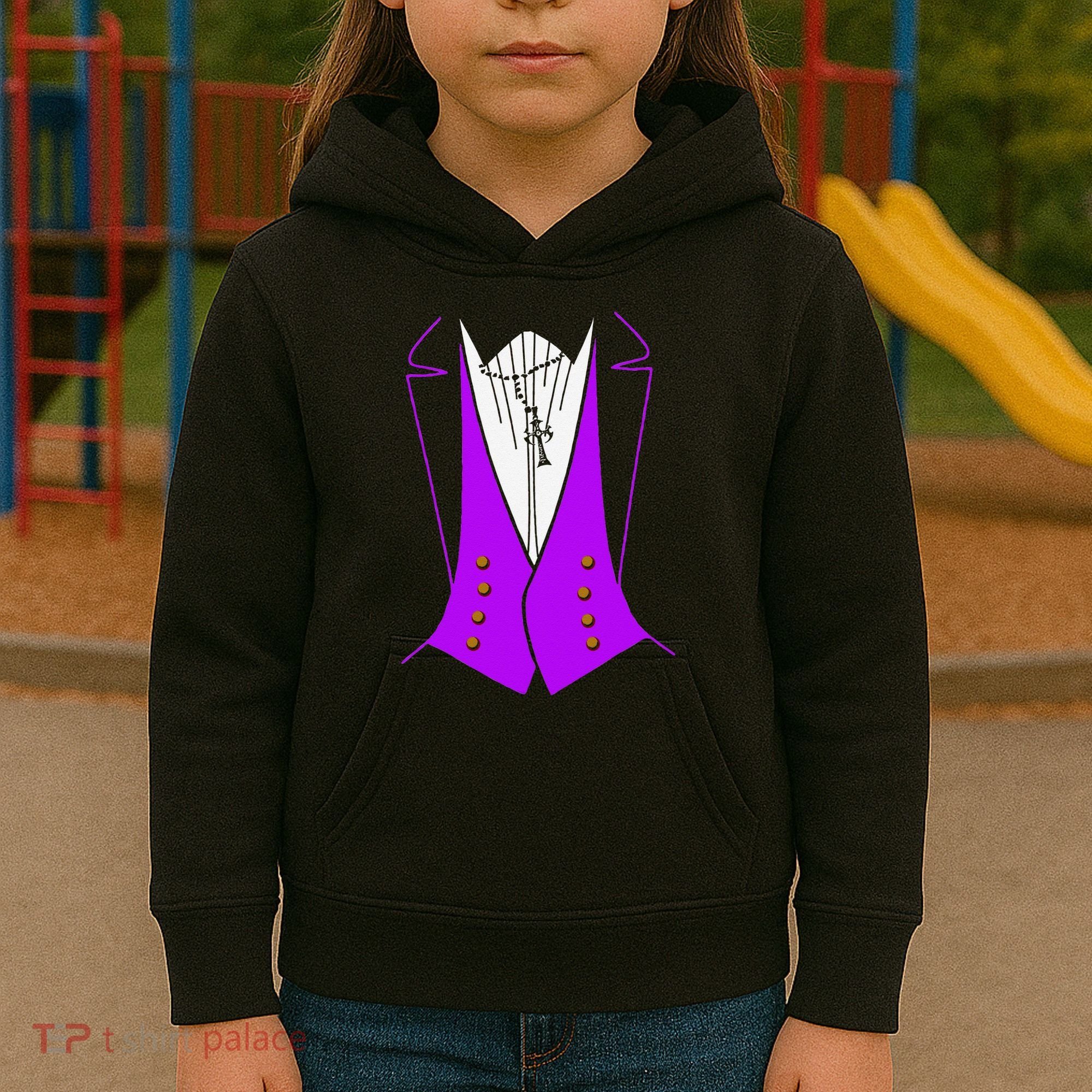 Dracula Halloween Tuxedo Costume Funny Party Kids Hoodie