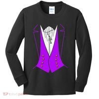 Dracula Halloween Tuxedo Costume Funny Party Kids Long Sleeve Shirt thumb 0