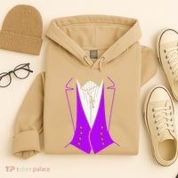 Dracula Halloween Tuxedo Costume Funny Party Hoodie thumb 4