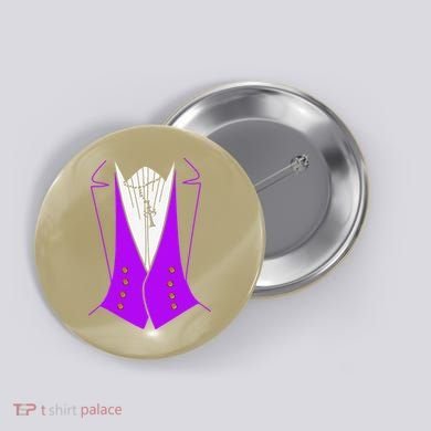 Dracula Halloween Tuxedo Costume Funny Party Button