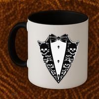 Dracula Halloween Tuxedo Costume Vlad Tepes Coffee Mug thumb 2