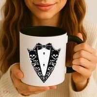 Dracula Halloween Tuxedo Costume Vlad Tepes Coffee Mug thumb 3