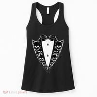 Dracula Halloween Tuxedo Costume Vlad Tepes Women's Tank Top thumb 0